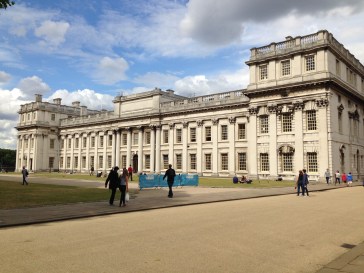 The grounds of the Old Royal Naval College.