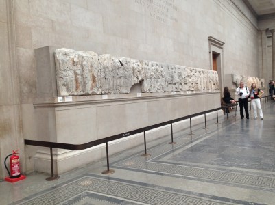 Part of the Parthenon temple in Greece.